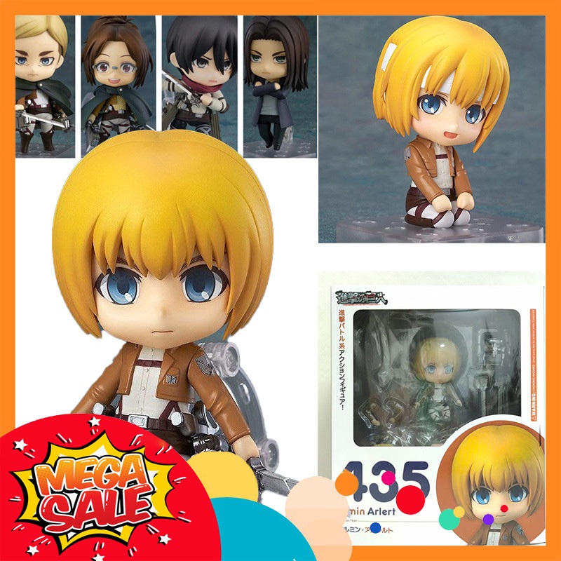 Ảnh thực tế Mô Hình Armin Arlert Attack On Titan  Nendoroid 435 Bootleg