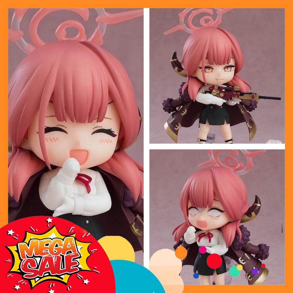 Ảnh thực tế Mô Hình Aru Rikuhachima Blue Archive Nendoroid 2470 Bootleg