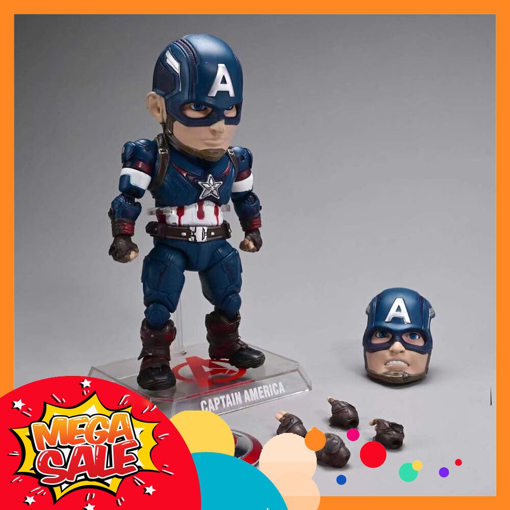 Ảnh thực tế Mô Hình Captain America Đội Trưởng Mỹ Egg Attack Bootleg