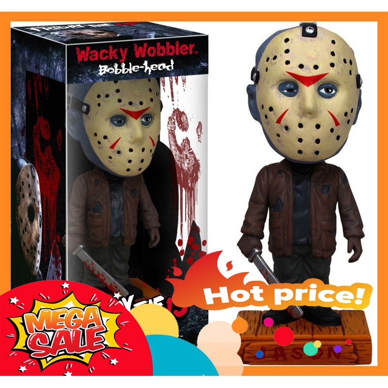 Ảnh thực tế Mô Hình Freddy Krueger Jason Voorhees Bobble Head