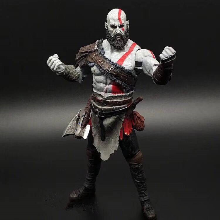 Ảnh thực tế Mô Hình Kratos Thần Chiến Tranh God Of War 4 PS4 Neca Bootleg
