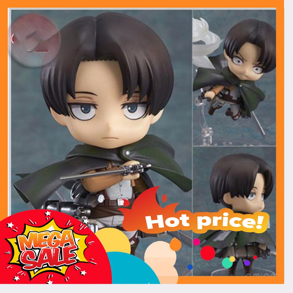 Ảnh thực tế Mô Hình Levi Attack On Titan Nendoroid 390 Bootleg