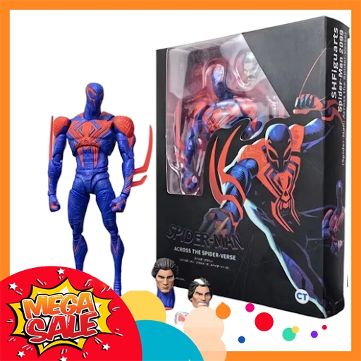 Ảnh thực tế Mô Hình Người Nhện 2099 Spider Man Across the Spider-verse CT SHF Bootleg