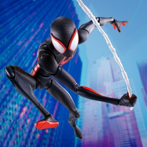 Ảnh thực tế Mô Hình Người Nhện CT Miles Morale Spider-Man Spider-Gwen Across the Spider-verse SHF Bootleg
