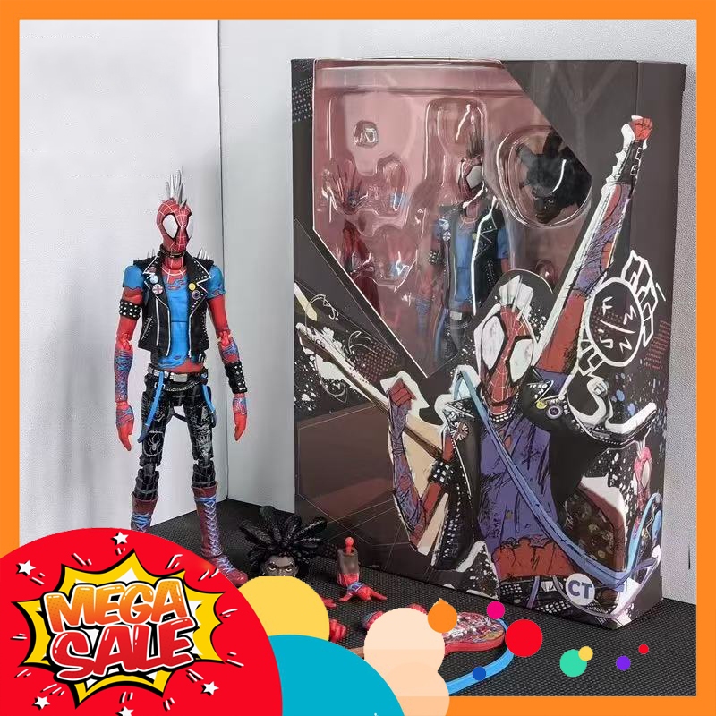 Ảnh thực tế Mô Hình Người Nhện Spider Punk CT Spider Man Across the Spider-verse SHF Bootleg