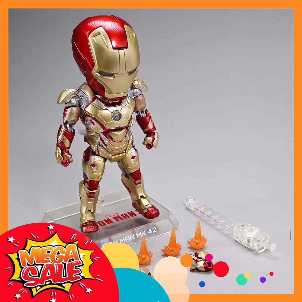Ảnh thực tế Mô Hình Người Sắt Mark 42 Iron Man MK42 Egg Attack Bootleg