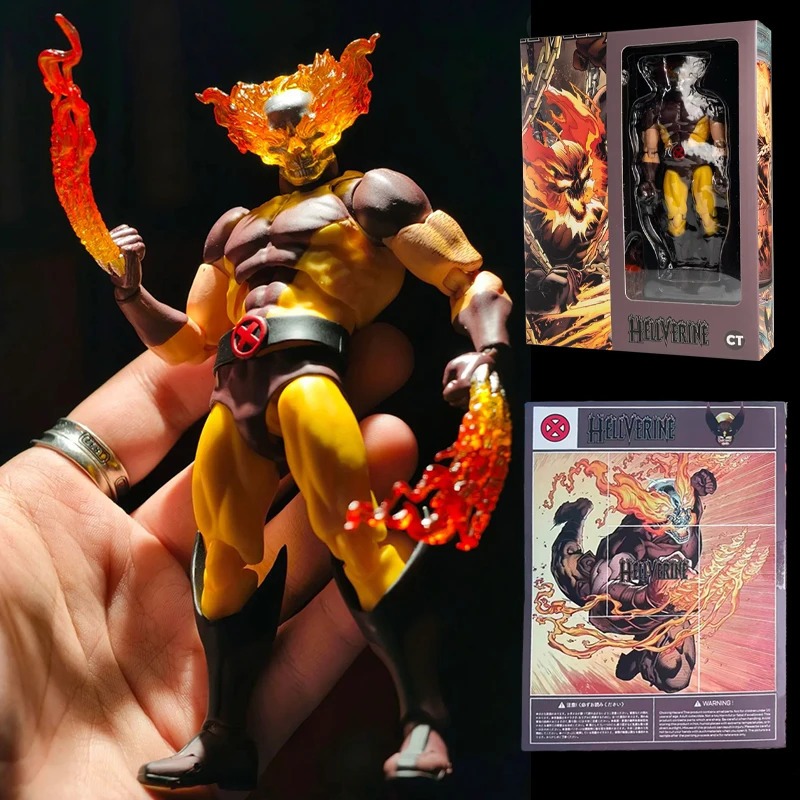 Ảnh thực tế Mô Hình Người Sói Hellverine CT Wolverine Mafex Bootleg