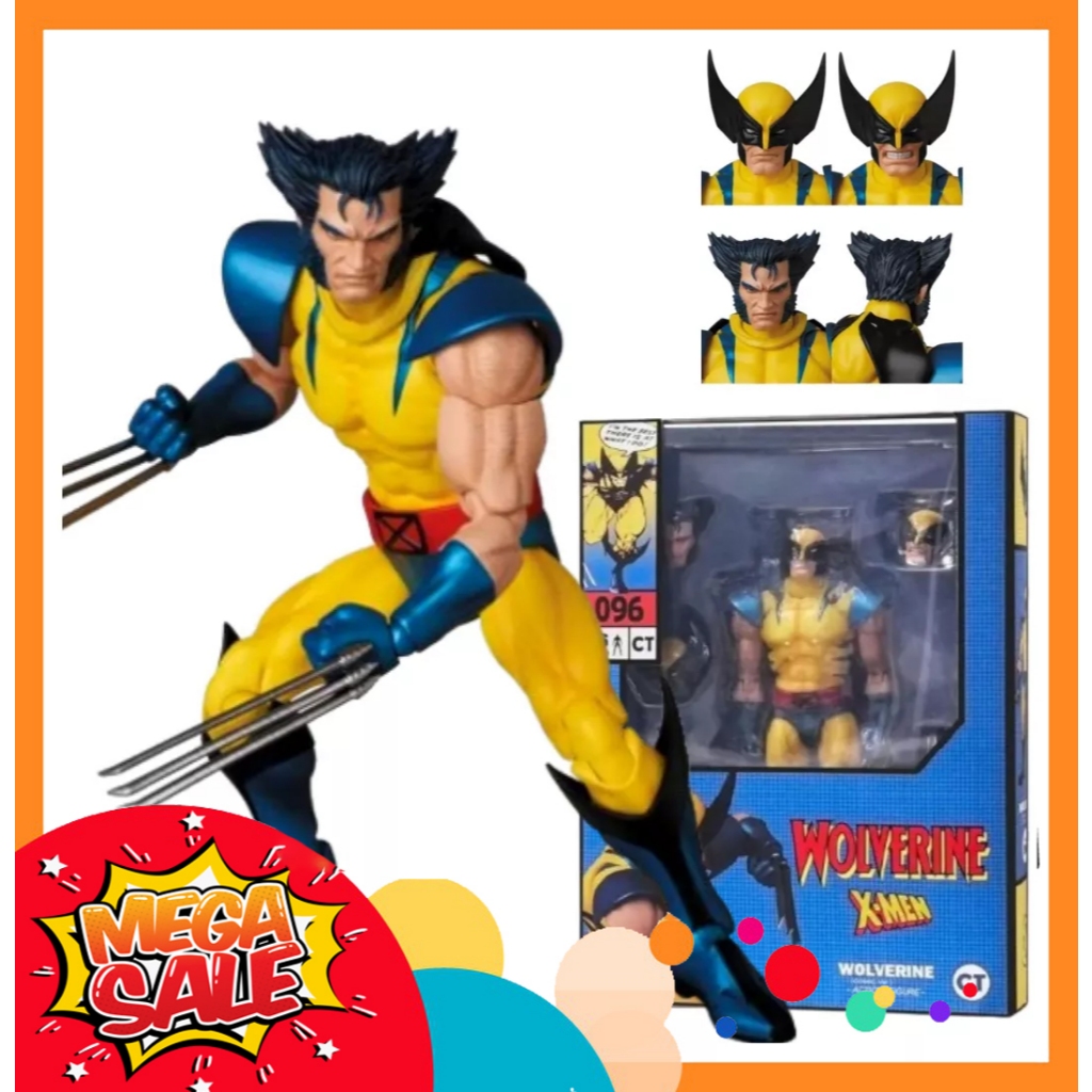 Ảnh thực tế Mô Hình Người Sói Wolverine Comic CT Mafex 096 Bootleg
