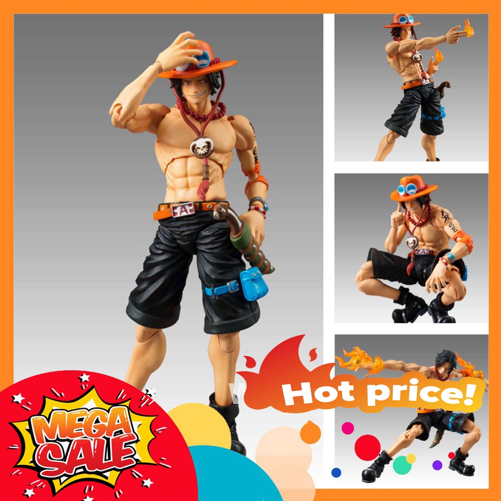 Ảnh thực tế Mô Hình Portgas D. Ace Hỏa Quyền Ace Có Khớp One Piece Đảo Hải Tặc Bootleg