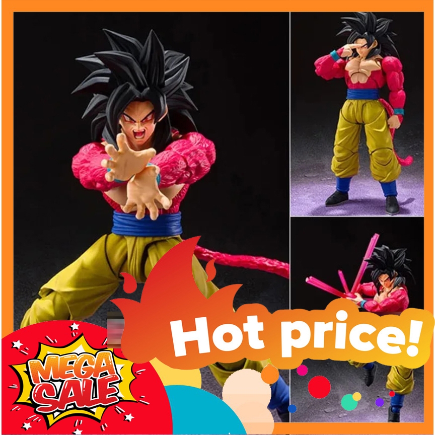 Ảnh thực tế Mô Hình Son Goku Super Saiyan 4 Dragon Ball GT 7 Viên Ngọc Rồng SHF Bootleg