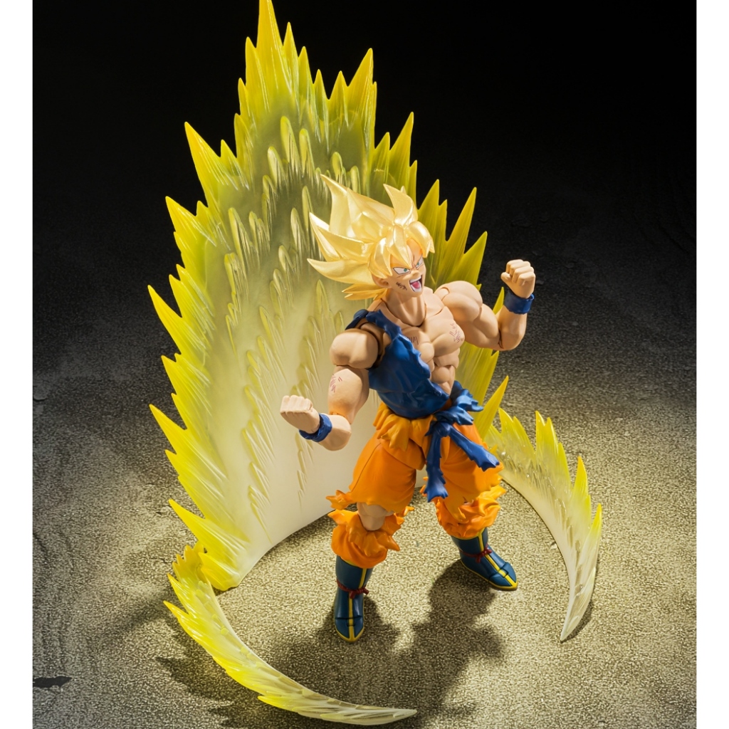 Ảnh thực tế Mô Hình Son Goku Super Saiyan Bản Giới Hạn War Damage Dragon Ball 7 Viên Ngọc Rồng SHF Bootleg