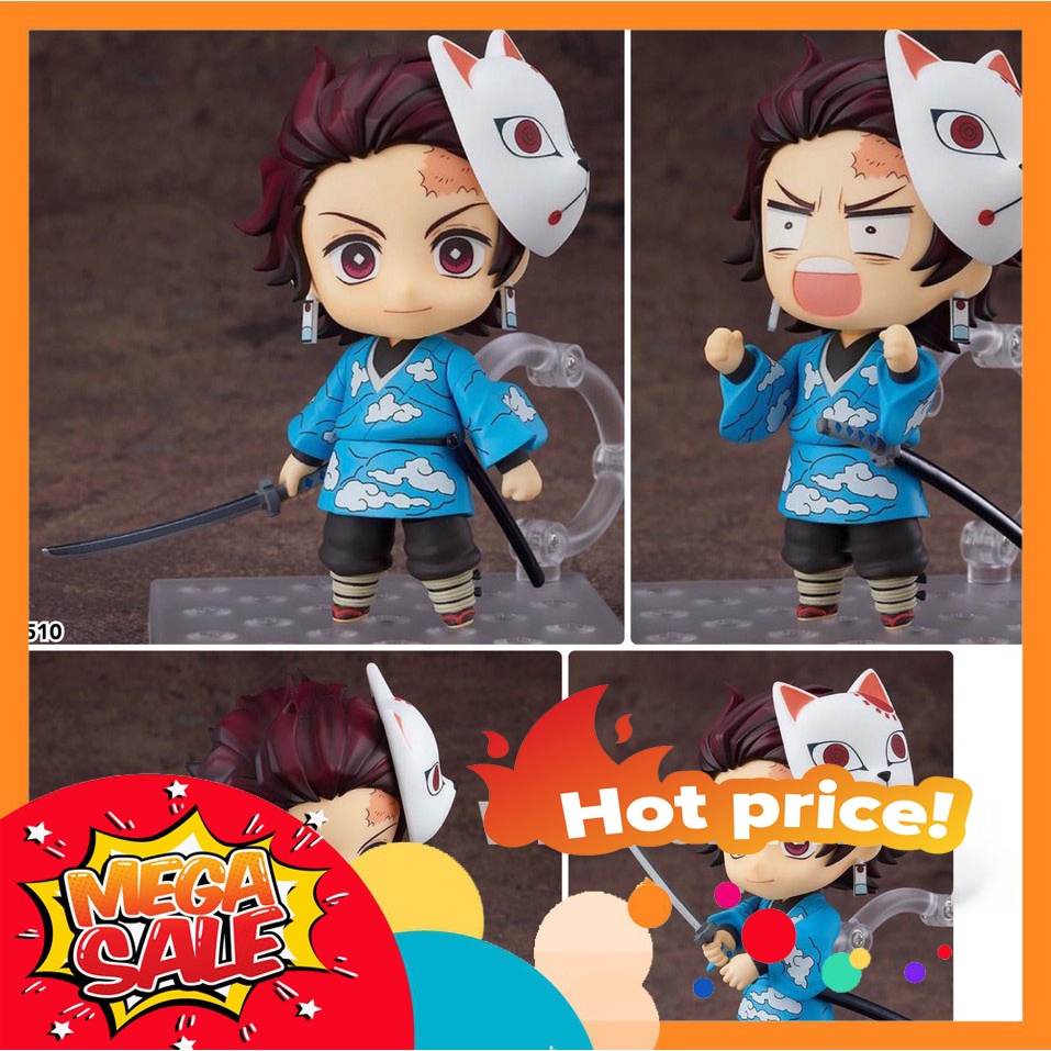 Ảnh thực tế Mô Hình Tanjiro Kamado Thanh Guom Diệt Quỷ  Nendoroid 1510 Final Selection Bootleg