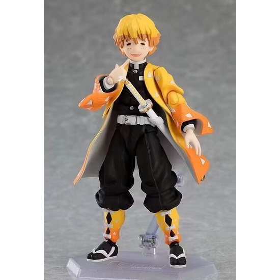 Ảnh thực tế Mô Hình Zenitsu Agatsuma Thanh Guom Diệt Quỷ Figma 522-DX Demon Slayer Bootleg
